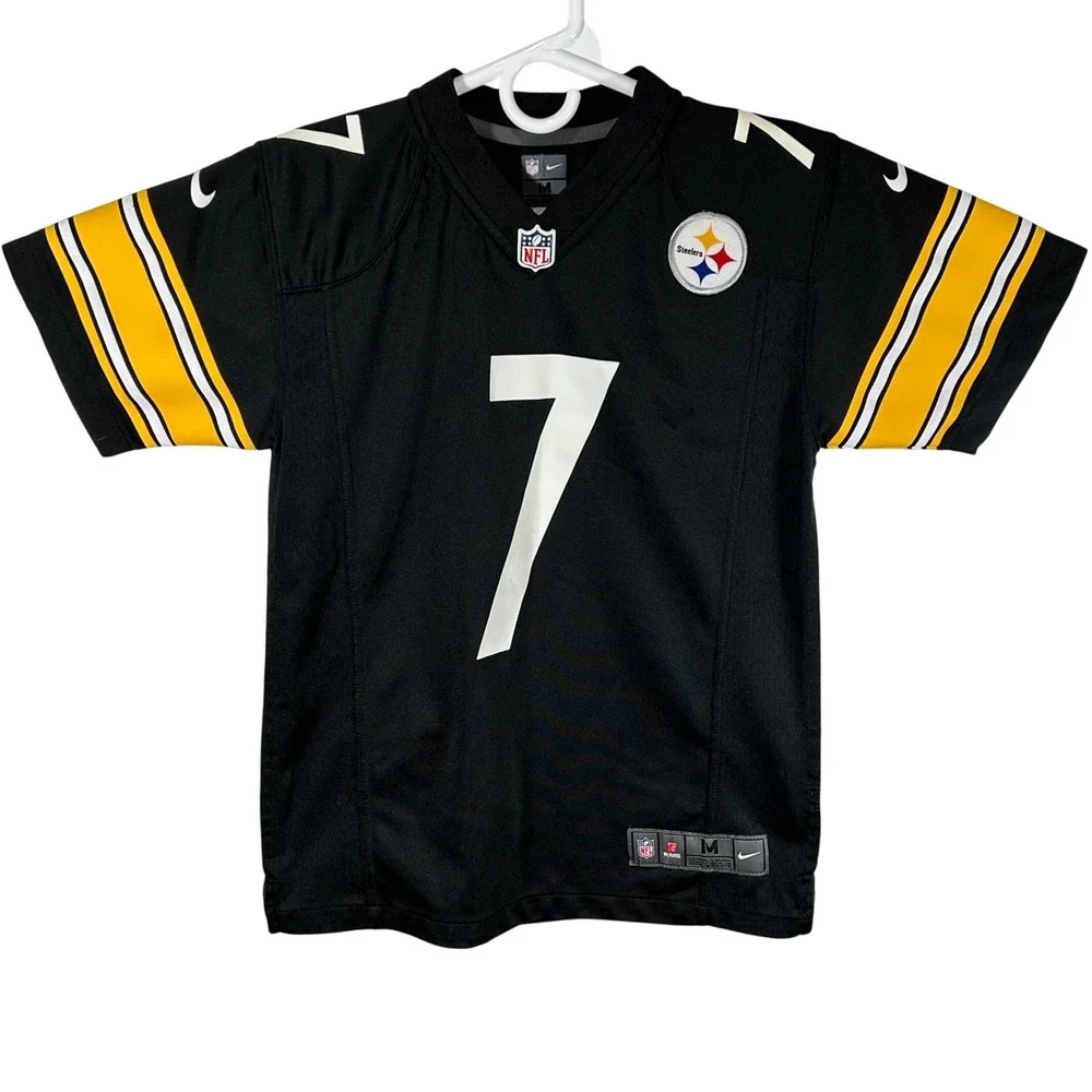 Nike‎ Pittsburgh Steelers Ben Roethlisberger 7 Jersey Kids Medium 10-12 Black